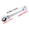 KATUR 24mm Ratcheting Wrench Set Flexible Pivoting Head Ratchet Combination Spanner Wrench Chrome Vanadium Steel Metric Tool 24mm