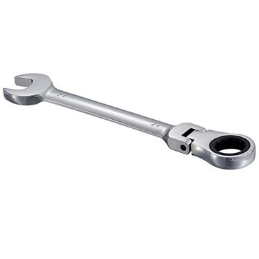 KATUR 24mm Ratcheting Wrench Set Flexible Pivoting Head Ratchet Combination Spanner Wrench Chrome Vanadium Steel Metric Tool 24mm