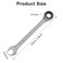 Kyuionty 2 Pcs 916 Inch Ratchet Wrench Imperial Ratcheting Combination Wrench Set 12 Point 72 Teeth for Projects SAE Tight Spaces