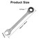 Kyuionty 2 Pcs 916 Inch Ratchet Wrench Imperial Ratcheting Combination Wrench Set 12 Point 72 Teeth for Projects SAE Tight Spaces