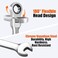 Kyuionty 916 Inch Ratchet Wrench Imperial Flex Head Combination Wrench 72Teeth 12 Point Box End Wrench Spanner Chrome Vanadium Steel