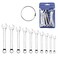 Ldirect Mini Wrench Set Open End Wrench Combination Wrench Small Wrench Set Metric and SAE MET