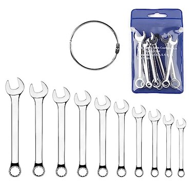 Ldirect Mini Wrench Set Open End Wrench Combination Wrench Small Wrench Set Metric and SAE MET