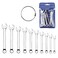 Ldirect Mini Wrench Set Open End Wrench Combination Wrench Small Wrench Set Metric and SAE MET