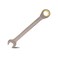 Meccion Combination Wrench 12 Inch SAE Open End Ratcheting Wrench Industrial Grade Gear Spanner with Grey Nickle Plated