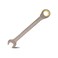 Meccion Combination Wrench 13mm Metric Open End Ratcheting Wrench Industrial Grade Gear Spanner with Grey Nickle Plated