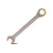 Meccion Combination Wrench 13mm Metric Open End Ratcheting Wrench Industrial Grade Gear Spanner with Grey Nickle Plated