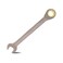 Meccion Combination Wrench 14mm Metric Open End Ratcheting Wrench Industrial Grade Gear Spanner with Grey Nickle Plated