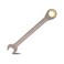 Meccion Combination Wrench 17mm Metric Open End Ratcheting Wrench Industrial Grade Gear Spanner with Grey Nickle Plated