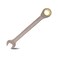 Meccion Combination Wrench 22mm Metric Open End Ratcheting Wrench Industrial Grade Gear Spanner with Grey Nickle Plated