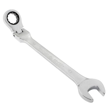 Piutouyar 19mm FlexHead Ratcheting Wrench Professional Metric Ratchet Wrench Combination Wrench Box Ended Spanner Tool for Projects Repair5 Movement and 72 Teeth 12 Point CRV