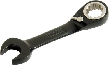 STANLEY Stanley Proto Industrial JSCVM10S Extra Short Black Reversible Ratchet Wrench 10Millimeter