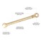 STARWORK 6Point Metric 15 Offset GPlating Reversible NonSlip Long Pattern Ratcheting Combination Wrench 11mm