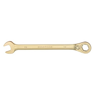 STARWORK GPlating Reversible Ratcheting Combination Wrench 19mm