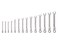 TEKTON Flex Head 12Point Ratcheting Combination Wrench Set 14Piece 619 mm WRC95002