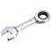 uxcell 17mm Stubby Ratcheting Combination Wrench Metric 72 Teeth 12 Point Box Ended Tools CRV