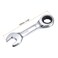 uxcell 17mm Stubby Ratcheting Combination Wrench Metric 72 Teeth 12 Point Box Ended Tools CRV