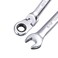 uxcell 516 Inch FlexHead Ratcheting Combination Wrench SAE 72 Teeth 12 Point Ratchet Box Ended Spanner Tools CrV