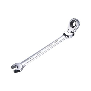 uxcell 516 Inch FlexHead Ratcheting Combination Wrench SAE 72 Teeth 12 Point Ratchet Box Ended Spanner Tools CrV
