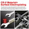 WISEUP Ratchet Wrench 19mm Flex Head Ratcheting Wrench CRV Antislip Laborsaving 2 in1 Industrial Wrench Mechanic Automotive Tools