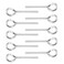Vkinman 10 Pcs 532 Inch Allen Wrench Keychain Standard Hex Dogging Key wFull Loop 10pcs 532 inch