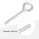 Vkinman 10 Pcs 532 Inch Allen Wrench Keychain Standard Hex Dogging Key wFull Loop 10pcs 532 inch