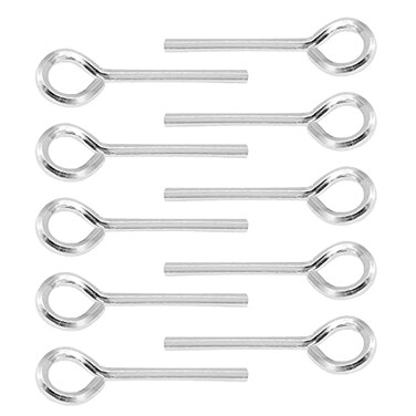 Vkinman 10 Pcs 532 Inch Allen Wrench Keychain Standard Hex Dogging Key wFull Loop 10pcs 532 inch