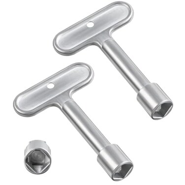 YUEARN 2 Pack 38Hydrant Key Upgrade Water Key for P1300PART13KEY Hydrant Key for Closing Tool for Wall Fire Hydrant Faucet Valves and Outdoor Hose Valves