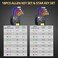 AMTOVL Allen Wrenches Sets 18PCS Hex Torx Key Set Long Ball End Allen Wrenches ColorCoded Metric 1510mm TORX T10T50