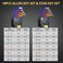 AMTOVL Allen Wrenches Sets 18PCS Hex Torx Key Set Long Ball End Allen Wrenches ColorCoded Metric 1510mm TORX T10T50