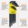Bondhus 12137 Set of 13 Hex Lwrenches Long Length sizes 05038