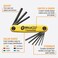 Bondhus BDH12589HF9 GorillaGrip FoldUp Tool 1 per Pack