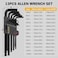 ELEAD 15Piece Metric Hex Key Allen Wrench Set with Extension Bar 12710 MM Long Arm Ball End Design HeatTreated S2 Steel