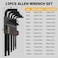 ELEAD 15Piece Metric Hex Key Allen Wrench Set with Extension Bar 12710 MM Long Arm Ball End Design HeatTreated S2 Steel
