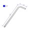 FOCMKEAS 14 Ball End Hex Key Allen Wrench SAE Internal Hexagonal Wrench L Shaped Long Arm Repairing Tool CRV