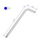 FOCMKEAS 14 Ball End Hex Key Allen Wrench SAE Internal Hexagonal Wrench L Shaped Long Arm Repairing Tool CRV
