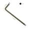 FOCMKEAS 2 PCS 15mm Ball End Hex Key Allen WrenchInternal Hexagonal Wrench L Shaped Long Arm S2 Steel Repairing ToolGrey