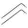 FOCMKEAS 2 PCS 15mm Ball End Hex Key Allen WrenchInternal Hexagonal Wrench L Shaped Long Arm S2 Steel Repairing ToolGrey