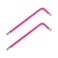FOCMKEAS 2 PCS 2mm Ball End Hex Key Allen WrenchInternal Hexagonal Wrench L Shaped Long Arm S2 Steel Repairing ToolPeach