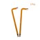FOCMKEAS 2 PCS 5mm Ball End Hex Key Allen WrenchInternal Hexagonal Wrench L Shaped Long Arm S2 Steel Repairing ToolOrange