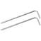 FOCMKEAS 2PCS T20 Long Tamper Proof Torx Key Bit Wrench Anti Tamper Star Screwdriver Security Bit Torque Repair Tool LShape Nickel Plated CRV Steel Extra Long Arm