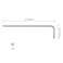 FOCMKEAS 2PCS T20 Long Tamper Proof Torx Key Bit Wrench Anti Tamper Star Screwdriver Security Bit Torque Repair Tool LShape Nickel Plated CRV Steel Extra Long Arm