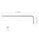 FOCMKEAS 2PCS T20 Long Tamper Proof Torx Key Bit Wrench Anti Tamper Star Screwdriver Security Bit Torque Repair Tool LShape Nickel Plated CRV Steel Extra Long Arm