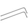 FOCMKEAS 2PCS T27 Long Tamper Proof Torx Hex Key Bit Wrench Anti Tamper Star Screwdriver Security Bit Torque Repair Tool LShape Nickel Plated CRV Steel Extra Long Arm