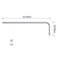FOCMKEAS 2PCS T27 Long Tamper Proof Torx Hex Key Bit Wrench Anti Tamper Star Screwdriver Security Bit Torque Repair Tool LShape Nickel Plated CRV Steel Extra Long Arm