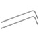 FOCMKEAS 2PCS T27 Long Tamper Proof Torx Hex Key Bit Wrench Anti Tamper Star Screwdriver Security Bit Torque Repair Tool LShape Nickel Plated CRV Steel Extra Long Arm