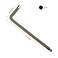 FOCMKEAS 4 PCS 15mm Ball End Hex Key Allen WrenchInternal Hexagonal Wrench L Shaped Long Arm S2 Steel Repairing ToolGrey