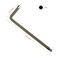 FOCMKEAS 4 PCS 15mm Ball End Hex Key Allen WrenchInternal Hexagonal Wrench L Shaped Long Arm S2 Steel Repairing ToolGrey
