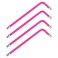 FOCMKEAS 4 PCS 2mm Ball End Hex Key Allen WrenchInternal Hexagonal Wrench L Shaped Long Arm S2 Steel Repairing ToolPeach