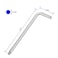 FOCMKEAS 4 PCS 316 Ball End Hex Key Allen Wrench SAE Internal Hexagonal Wrench L Shaped Long Arm Repairing Tool CRV